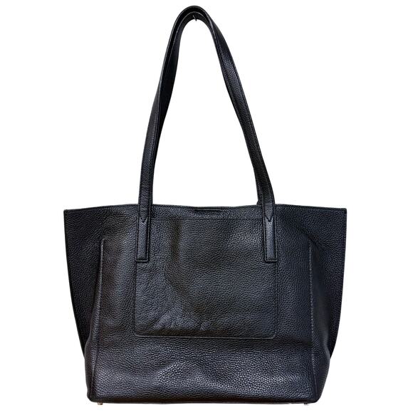 MICHAEL KORS Black Leather Tote Bag - “Ana” - Perfect Lux Designer Everyday Bag! - Picture 4 of 11